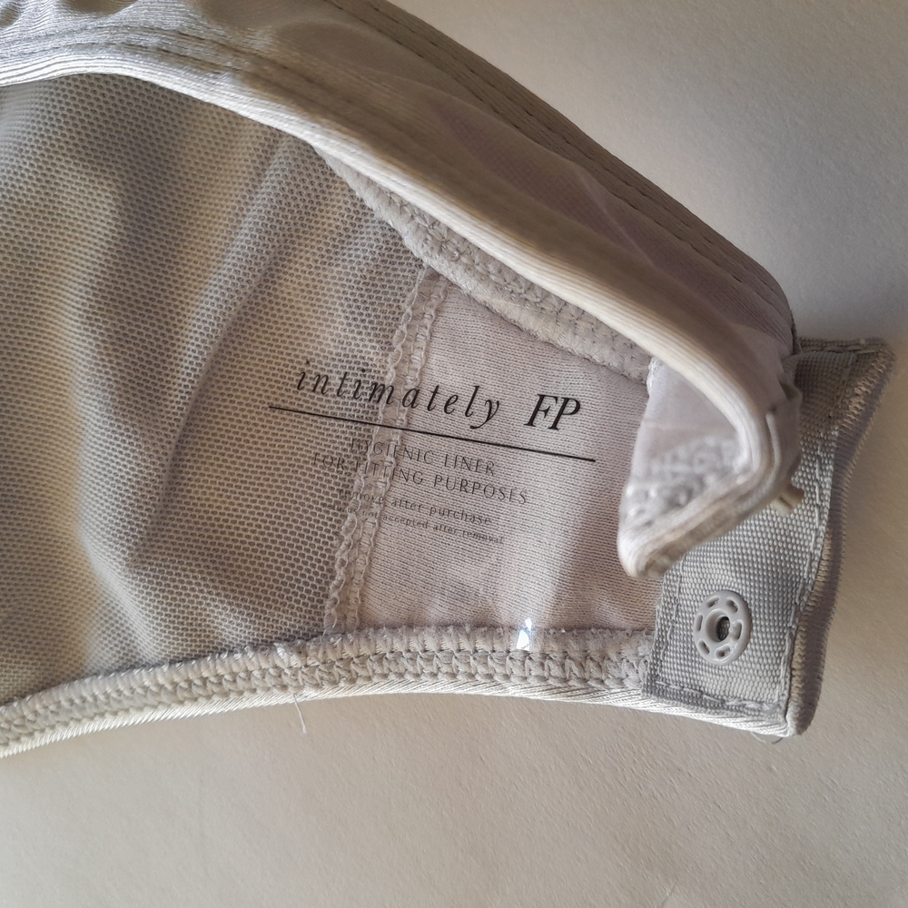 Free People Dusk To Dawn Satin Corset Bodysuit Silver L NWT - Picture 11 of 14